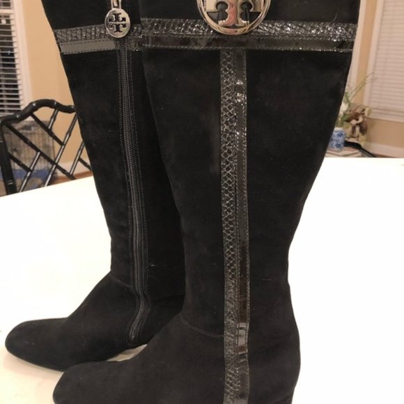 tory burch snakeskin boots